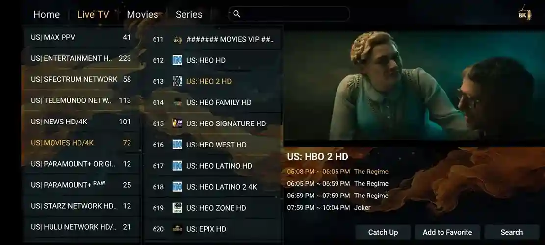 Preview 1 - Falcon TV Premium IPTV Subscription