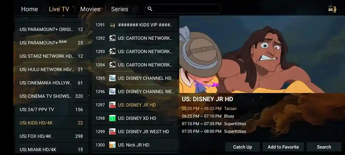 Preview 2 - Falcon TV Premium IPTV Subscription